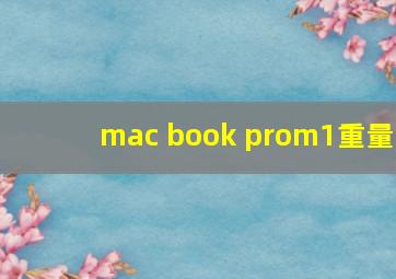 mac book prom1重量